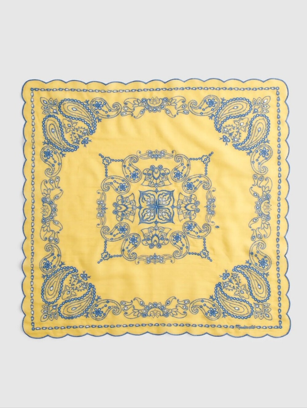 Madewell Organic Cotton Eyelet Bandana - Picture 2 of 6